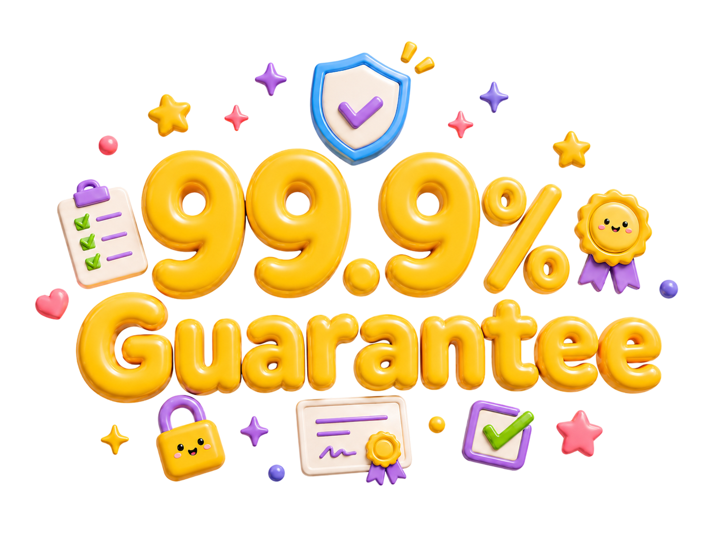 99.9% guarantee